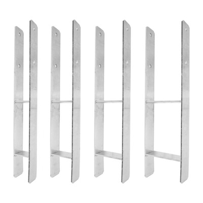 H-Anker Pfostenträger 71-141mm x 600mm feuerverzinkt Pfostenanker  Carport tZn