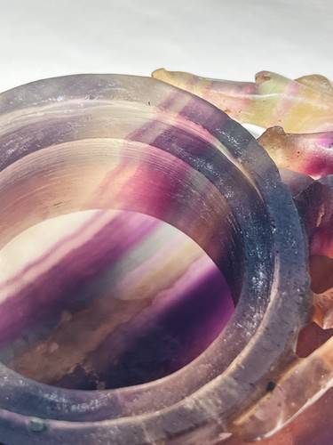 Antique Chinese Purple Fluorite Censor - Picture 9 of 20