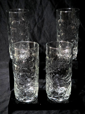 Libbey Orchard Fruit Clear Coolers Set of 4 6'' Juice Glasses