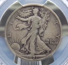 1921 "P" Walking Liberty SILVER Half Dollar 50c PCGS Fine Details #568 ECC&C Inc