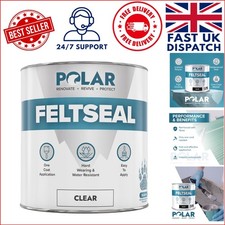 Polar FeltSeal - 1L Clear Sealant for Shed and Garage Roofs - No Primer Needed