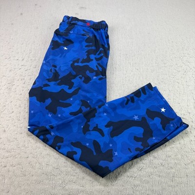 Polo Golf Ralph Lauren Pants Mens 34x28 Blue Camo Justin