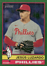 2025 Topps Heritage Jesus Luzardo #478 Short Print High Number Green Border SP