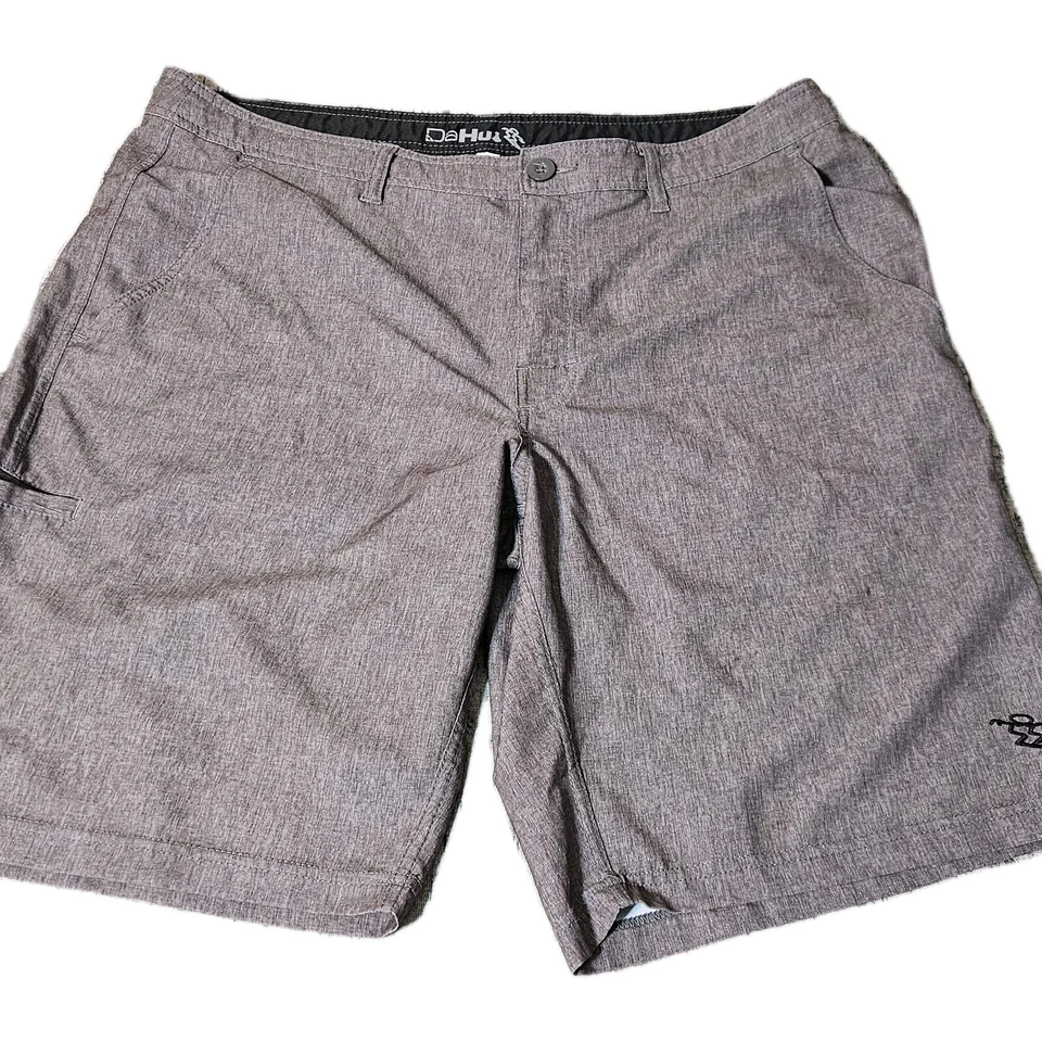 Da Hui Shorts Mens 38 Grey Hybrid Collection Board Shorts 11" Inseam Stretch - Image 3 of 4