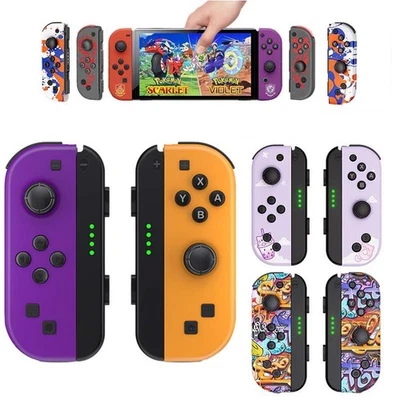 BONACELL Juego de 2 mandos de juego inalámbricos Joy con para Nintendo Switch/Lite/OLED Joy
