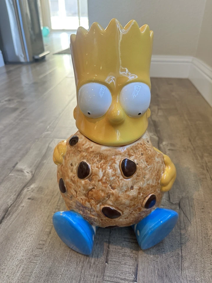 Vintage Bart Simpson Ceramic Cookie Jar Treasure Craft no Box 1994, GUC  - Image 4 of 4