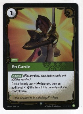 Riftbound League Of Legends Origins Foil Card OGN 046 En Garde