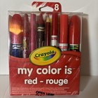 Crayola My Favorite Color Is Red 8pc Set 2015 Coloring Crayons Markers NEW