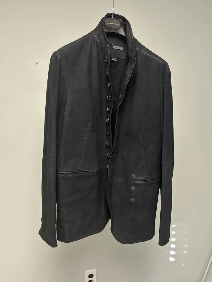 $2198 New John Varvatos Woodward Multibutton Suede Jacket EU 50 USA 40 - Image 4 of 4