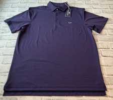 Vineyard Vines Short Sleeve Sankaty Polo Bradley Stripe Size M Blue New