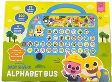 1- Baby Shark ABC Alphabet Bus Sound Pad Baby Shark Toys Baby Shark Books