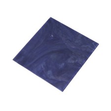 Stained Glass Sheet Mosaic Tile 3.9 Inch x 3.9 Inch, Deep Blue