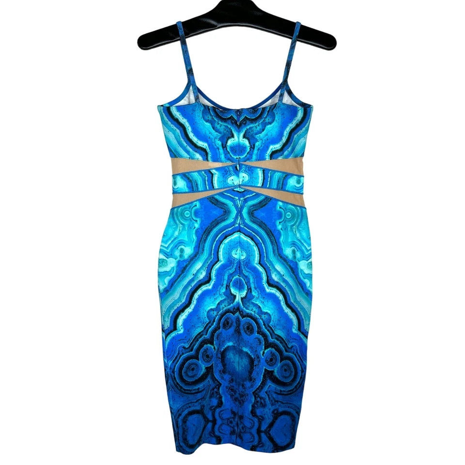 Vestido ceñido al cuerpo Y2K Torn by Ronny Kobo estampado recortado XS Paris Hilton Foto 4 de 4