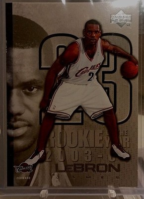Upper Deck LeBron James Rookie Cleveland Cavaliers NBA Basketball Card #LJ28