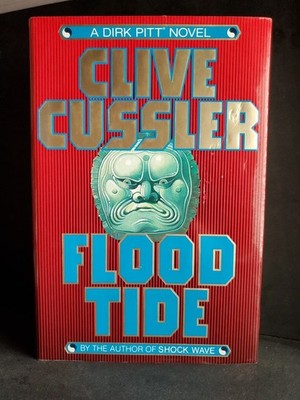 Signed Flood Tide Clive Cussler 1st Ed 1997 HC Dirk Pitt Novel