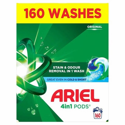 ariel all in one pods kaufen Ariel 4 in 1 Original Wash Pod Laundry Detergent Power Washing Pack 160  Capsules