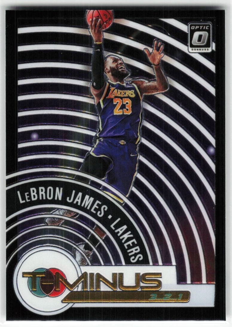 2021-22 Panini Donruss Optic T-Minus 3...2...1 LeBron James #9 Los Angeles