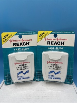 Reach Floss Easy Slide Ultra Shred Resistant Ultraglis Tight Teeth New Vintage