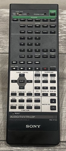 Sony RM-P741 Fernbedienung - Audio/TV/VTR/LDP programmierbar Original-Zubehör-Hersteller Ersatz