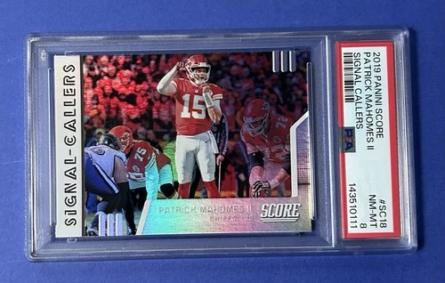 2019 Panini Score Patrick Mahomes II Signal Callers #SC18 PSA 8 NM-MT