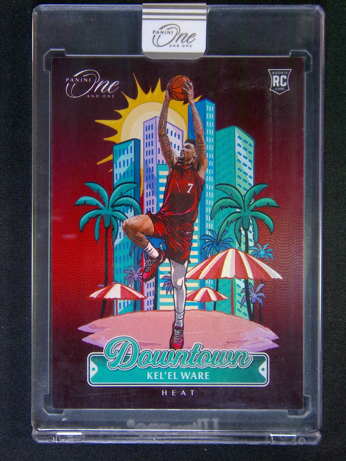 2024-25 Panini One And One Kel'el Ware #33 RC Rookie Downtown Case Hit SSP