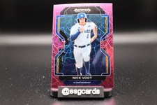 2022 Panini Prizm Draft Picks - Nick Vogt #PDP210 Neon Pink Velocity Prizm