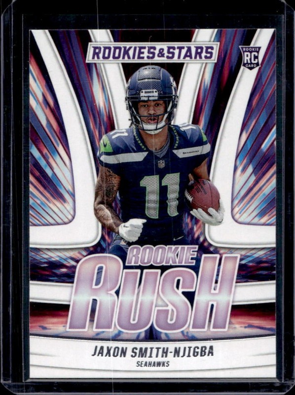 2023 Panini Rookies & Stars Jaxon Smith-Njigba Rookie Rush RC #RR-9 Seahawks