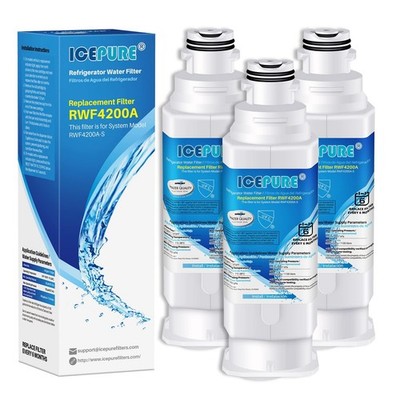 ICEPURE DA97-17376B Kühlschrank Wasserfilter für 3 Stück (1er Pack), weiß