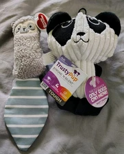 2Pk Dog Toys Trusty Pup Strong & Silent, Boots & Barkley Cuddle Dog Toy NWT