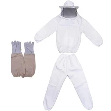 Bee Keeper Outfit, Bee Keeping Gear, Beekeeping Suit Protective with Veil Hoo...