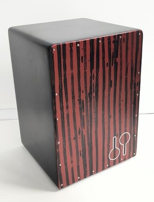 Sonor Cajon CAJ FS (Fibre Stage) Fiberglas schwarz rot , NOS