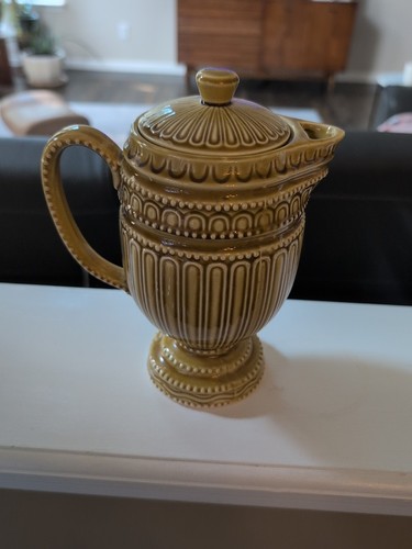 1960's Royal Sealy Japan Tea Set Harvest Gold Teapot MCM Cool Design - Picture 4 of 9