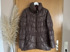 Puma Damen Winter Jacke Mantel ~ Gr. 42 ~ dunkelbraun ~ einfarbig ~ Steppmantel