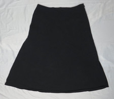 RALPH LAUREN WOMENS 6 27" OUT SEAM BLACK SKIRT STRETCH CANVAS VINTAGE USA MADE