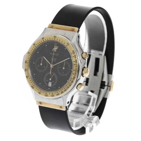 Hublot — Hublot MDM 1621.2 37mm SS Black Dial Quartz Watch #C7620