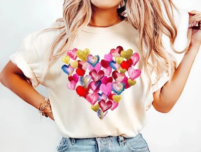 Cupid University Valentines Shirt, Collegiate Angel Heart Tee