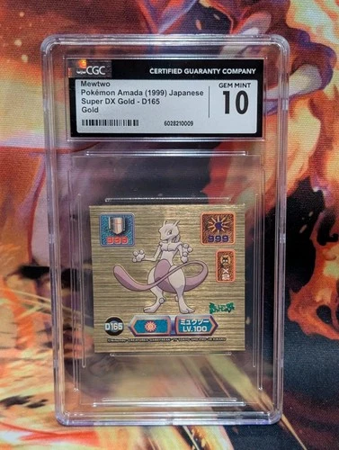 Pokemon Mewtwo 1999 Super DX Gold D165 CGC 10