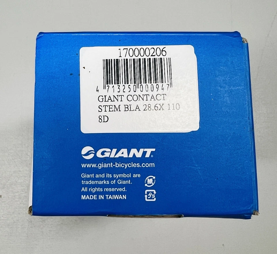 GIANT Contact Bike Stem Black 28.6 X 110 8D - Image 3 of 4