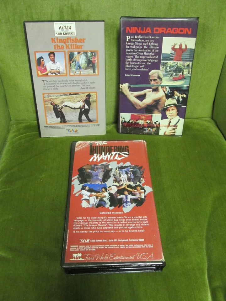Rare  VHS Kung Fu Martial Arts Lot - Image 2 of 3