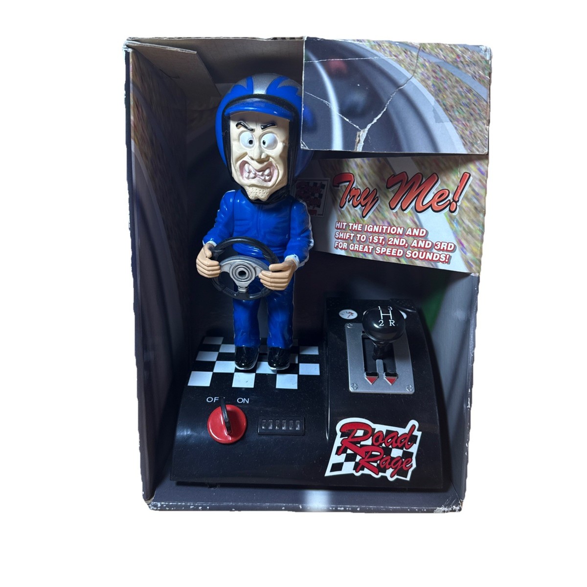 Brand New Rare Road Rage Racer Guy Driver W Lights Sounds & Action
