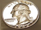 1953 Gem   CAMEO  Proof Quarter 90% SILVER Blazing Mirrored Surfaces #205~16