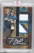 2021 Panini Gold Standard #243 Trevor Lawrence Rookie Jersey Autographs #/18