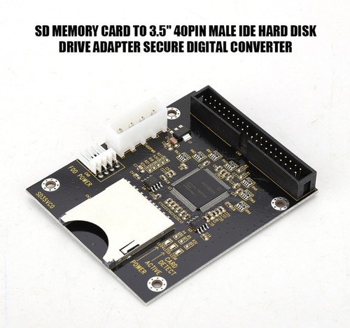 New SD SDHC Memory Card to 40 Pin IDE Hard Disk Drive Adapter Converter - Afbeelding 5 van 8