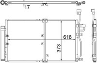 Mahle AC 510 000S Kondensator, Klimaanlage FüR Chevrolet Opel