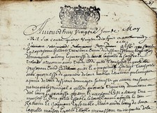 1698 Ste-Thérence Montluçon BONNICHON, VARENNE, GUINAT, De LA VEDOLLERIE, NADAUD