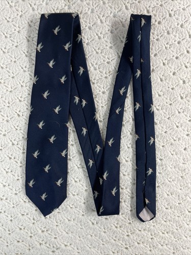 Lot Of 9 Vintage Men’s Ties Silk Polyester Cotton Acrylic Surry 2.5-4” x 57-58” - Picture 18 of 23