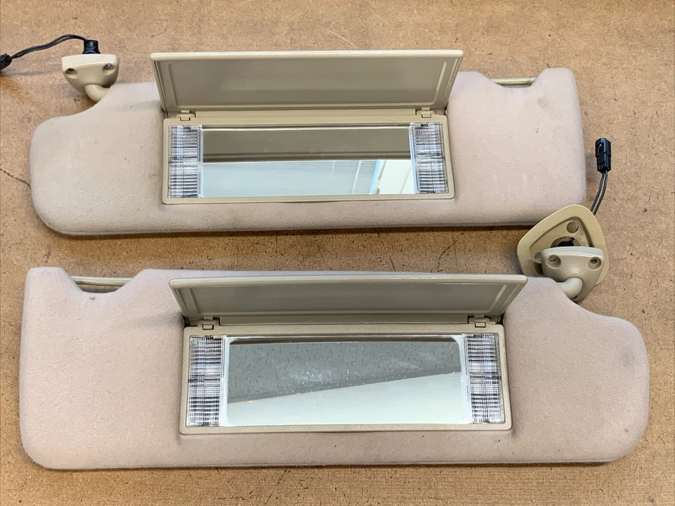 Jaguar XJ6 1993-1994 Vanden Plas parasol derecho e izquierdo tela bronceada OEM Foto 4 de 4