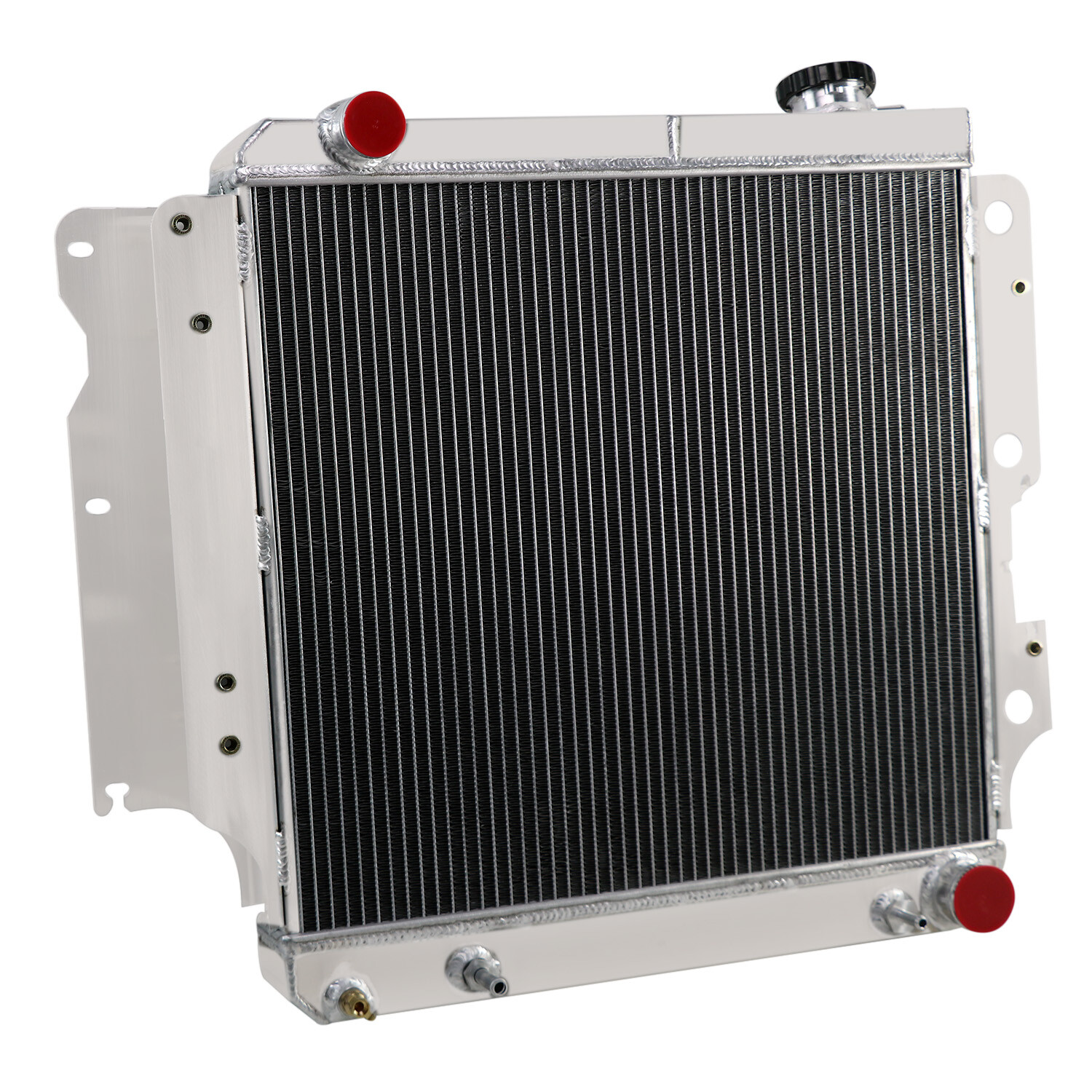 4ROW 62MM CORE RADIATOR FOR 87-06 JEEP WRANGLER TJ YJ,CHEVY V8 CONVERSION AT/MT