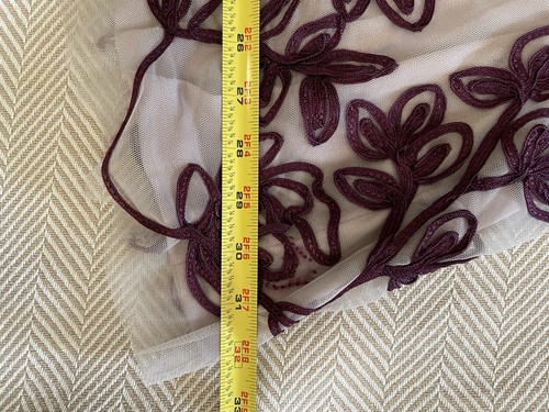 JS Collections Harlow Midi Dress Sz 8 Dusty/Dark Lavender Lace MSRP $340 ISSUES - Picture 10 of 24