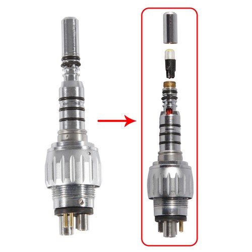 KaV STYLE Dental Fiber Optic LED Turbine Handpiece fit Quick Coupling 4/6Hole - Picture 19 of 19